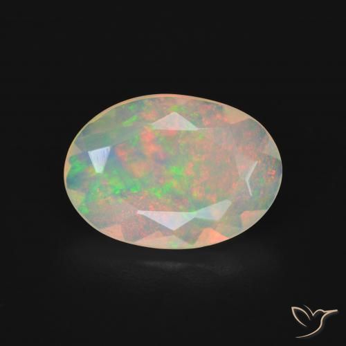 2.66ct Naturale Multicolore Opale, Ovale, Trasparente