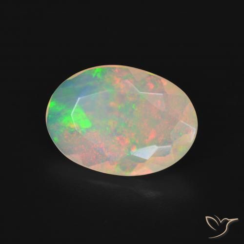 Opale Multicolore naturale da 2.66 ct, Ovale, Trasparente