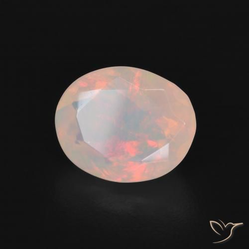 Opale Multicolore naturale da 1.20 ct, Ovale, Trasparente