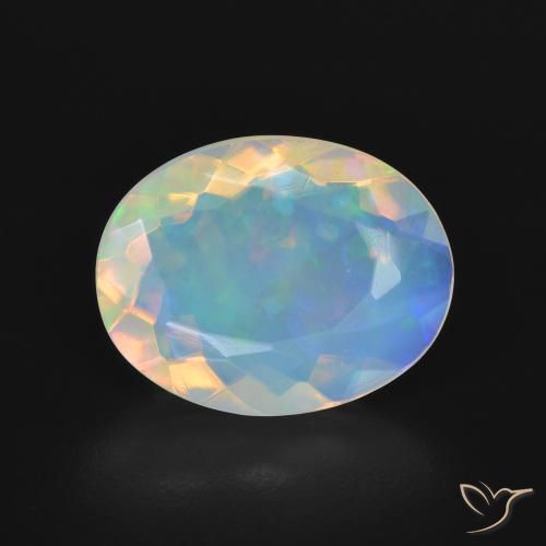 2.76ct Naturale Multicolore Opale, Ovale, Trasparente
