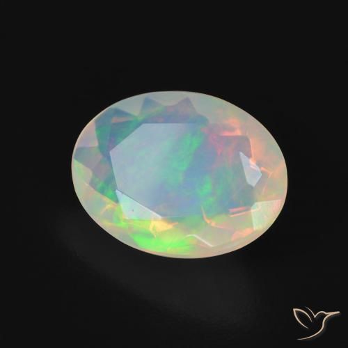 Opale Multicolore naturale da 1.87 ct, Ovale, Trasparente