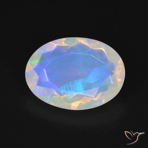 4.41ct Naturale Multicolore Opale, Ovale, Trasparente