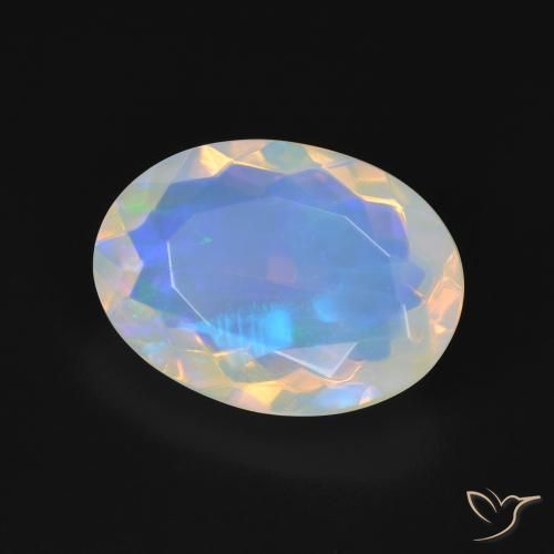 Opale Multicolore naturale da 4.41 ct, Ovale, Trasparente