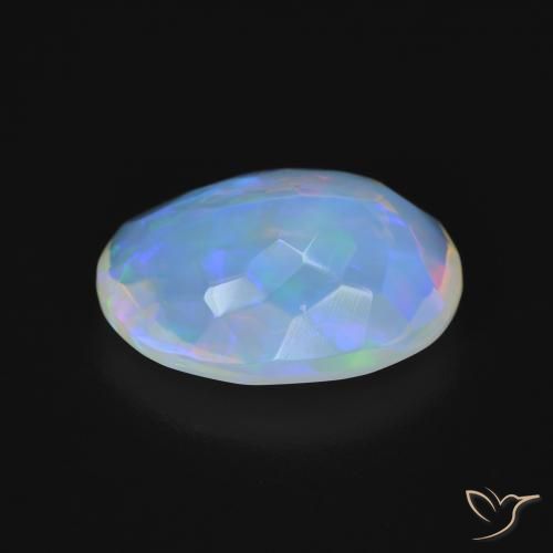 Opale Multicolore naturale da 4.41 ct, Ovale, Trasparente