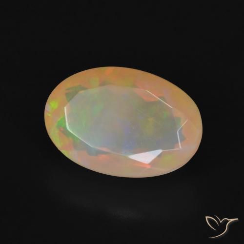 Opale Multicolore naturale da 3.78 ct, Ovale, Trasparente