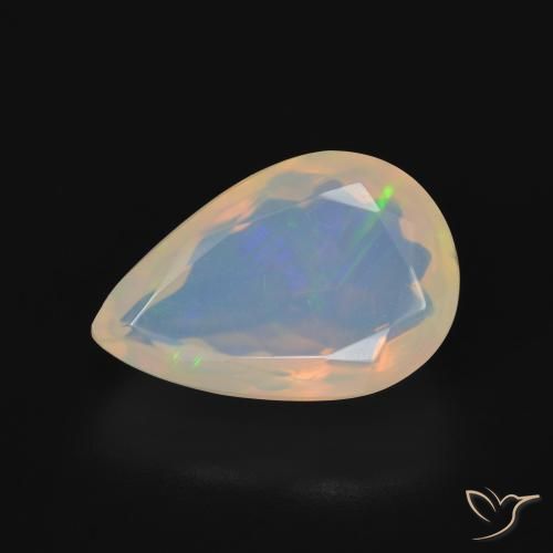 5.50ct Naturale Multicolore Opale, Forma a pera, Trasparente, Photo A