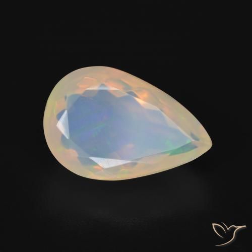 Opale Multicolore naturale da 5.50 ct, Forma a pera, Trasparente