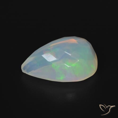 Opale Multicolore naturale da 5.50 ct, Forma a pera, Trasparente