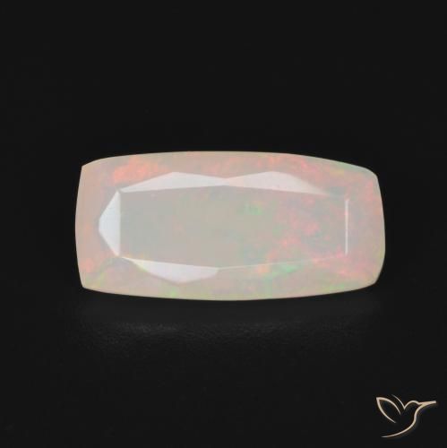 1.25ct Naturale Multicolore Opale, Cuscino, Trasparente