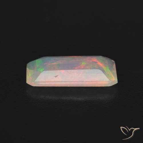 Opale Multicolore naturale da 1.06 ct, Ottagonale / Taglio smeraldo, Trasparente