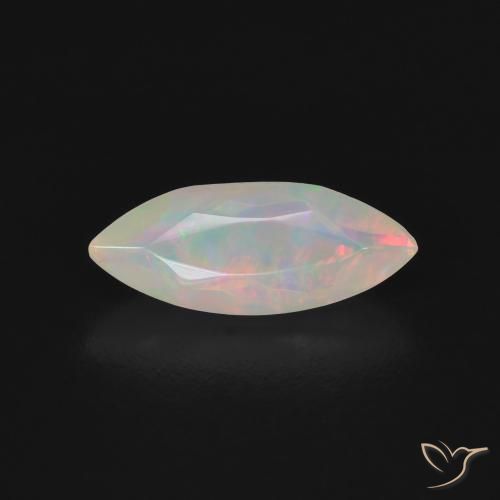 0.70ct Naturale Multicolore Opale, Taglio marquise, Trasparente