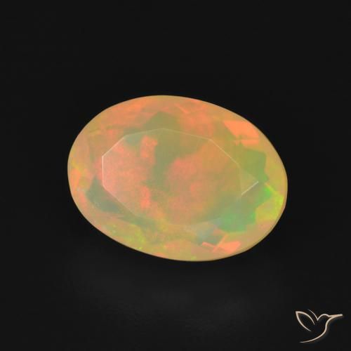 Opale Multicolore naturale da 1.70 ct, Ovale, Trasparente