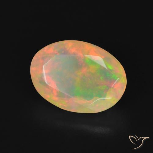 Opale Multicolore naturale da 1.75 ct, Ovale, Trasparente