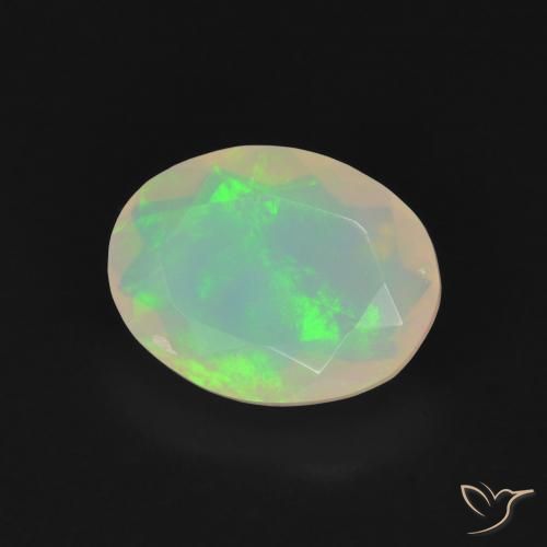 Opale Multicolore naturale da 1.10 ct, Ovale, Trasparente