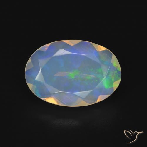 2.05ct Naturale Multicolore Opale, Ovale, Trasparente