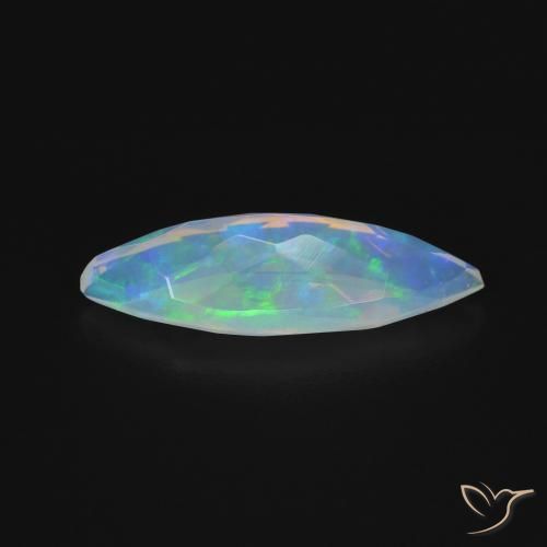 Opale Multicolore naturale da 1.35 ct, Taglio marquise, Trasparente
