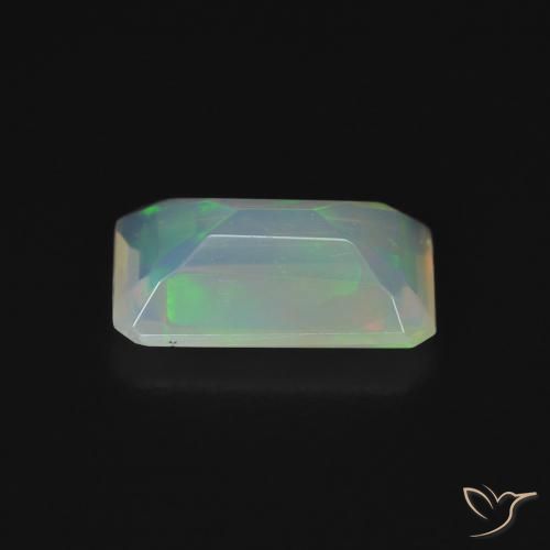 Opale Multicolore naturale da 0.99 ct, Ottagonale / Taglio smeraldo, Trasparente