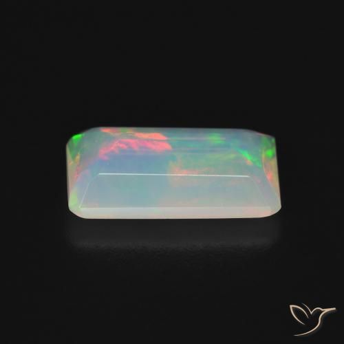 Opale Multicolore naturale da 1.35 ct, Ottagonale / Taglio smeraldo, Trasparente