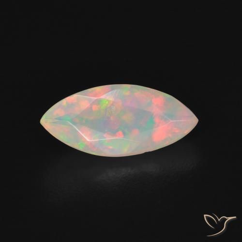 0.71ct Naturale Multicolore Opale, Taglio marquise, Trasparente