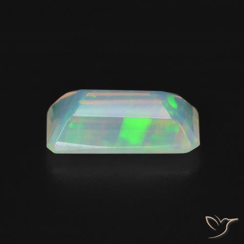 Opale Multicolore naturale da 1.27 ct, Ottagonale / Taglio smeraldo, Trasparente