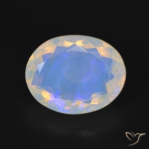 4.17ct Naturale Multicolore Opale, Ovale, Trasparente