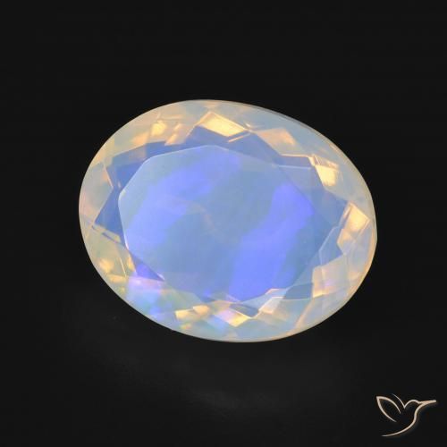 Opale Multicolore naturale da 4.17 ct, Ovale, Trasparente