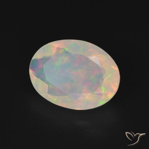 Opale Multicolore naturale da 1.51 ct, Ovale, Trasparente