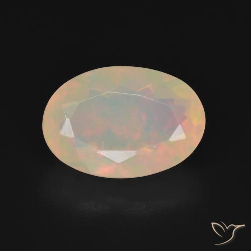 2.89ct Naturale Multicolore Opale, Ovale, Trasparente