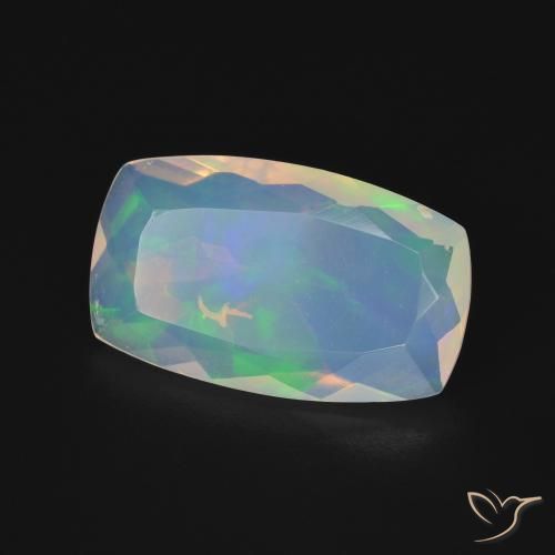Opale Multicolore naturale da 2.67 ct, Cuscino, Trasparente