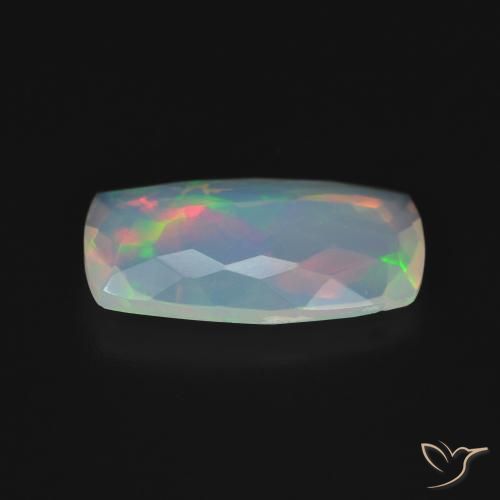 Opale Multicolore naturale da 2.67 ct, Cuscino, Trasparente