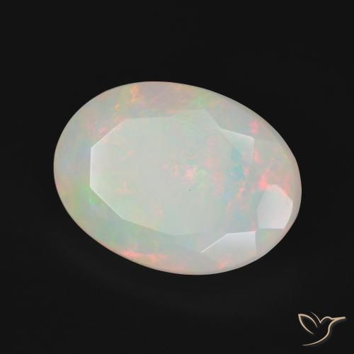 Opale Multicolore naturale da 5.28 ct, Ovale, Opaco