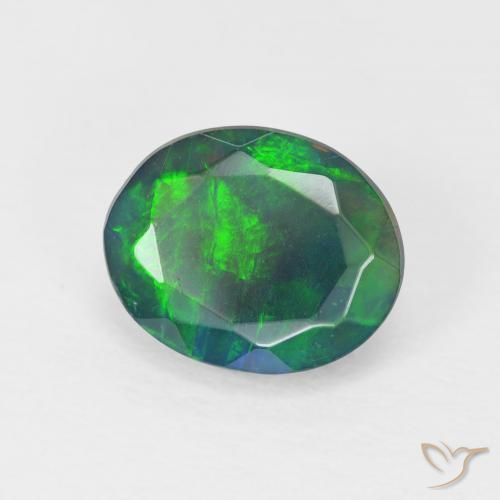 Opale Multicolore naturale da 1.18 ct, Ovale, Opaco