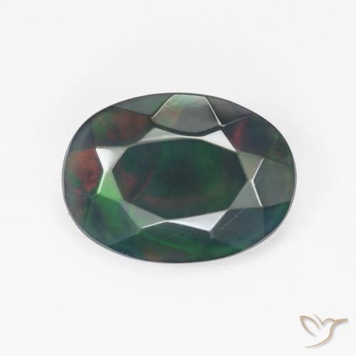 1.93ct Naturale Multicolore Opale, Ovale, Opaco