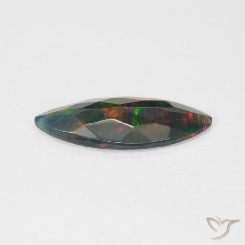 Opale Multicolore naturale da 1.01 ct, Taglio marquise, Trasparente