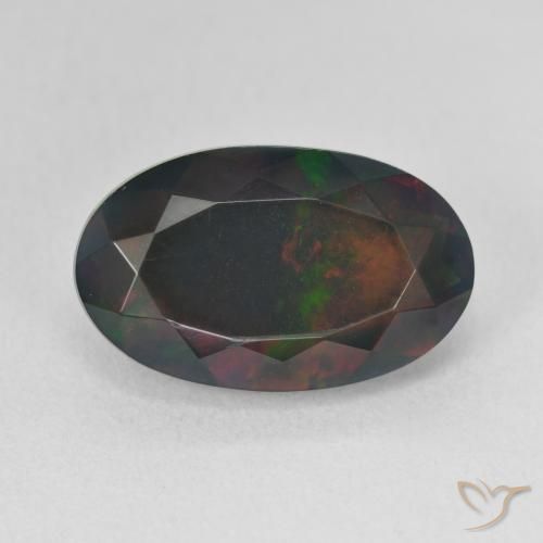 4.05ct Naturale Multicolore Opale, Ovale, Opaco