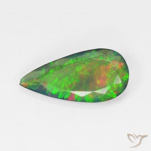 1.78ct Naturale Multicolore Opale, Forma a pera, Trasparente