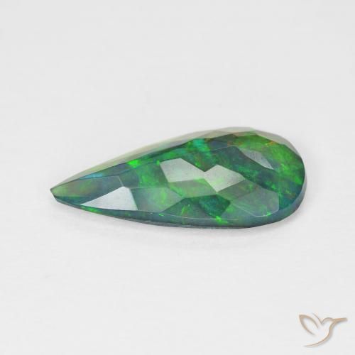 Opale Multicolore naturale da 1.78 ct, Forma a pera, Trasparente
