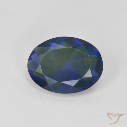 1.35ct Naturale Multicolore Opale, Ovale, Trasparente, Photo A