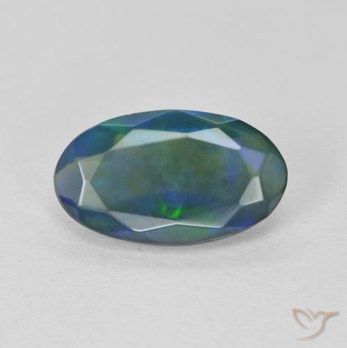 1.12ct Naturale Multicolore Opale, Ovale, Trasparente