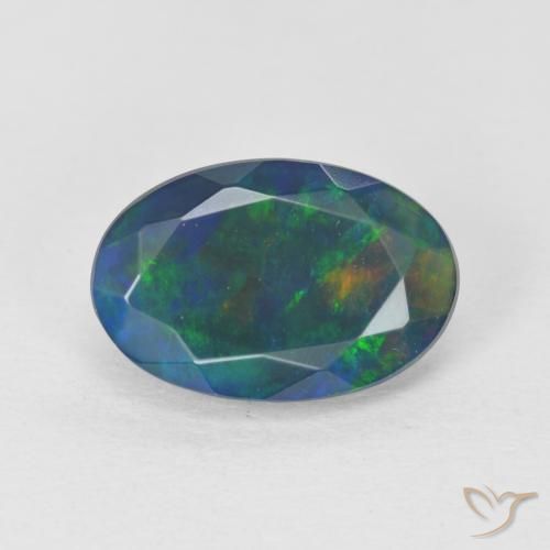 1.32ct Naturale Multicolore Opale, Ovale, Trasparente