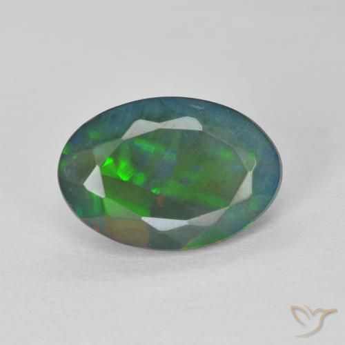 2.05ct Naturale Multicolore Opale, Ovale, Traslucido