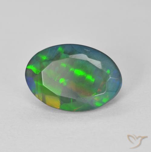 Opale Multicolore naturale da 2.05 ct, Ovale, Traslucido