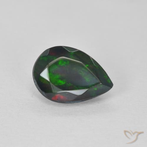 Opale Multicolore naturale da 0.95 ct, Forma a pera, Traslucido