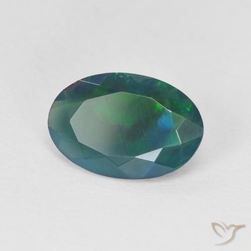 Opale Multicolore naturale da 1.09 ct, Ovale, Trasparente