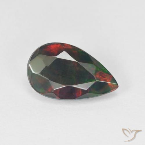 Opale Multicolore naturale da 1.11 ct, Forma a pera, Traslucido