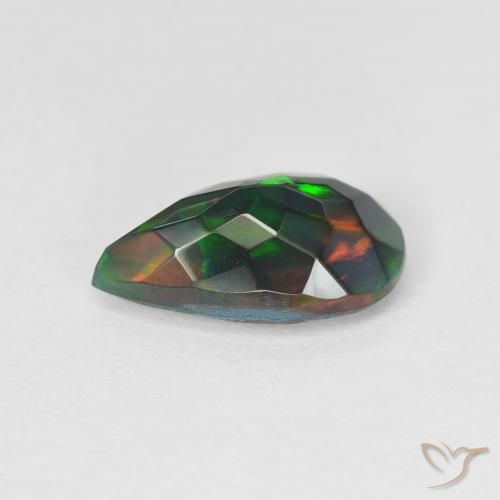 Opale Multicolore naturale da 1.11 ct, Forma a pera, Traslucido