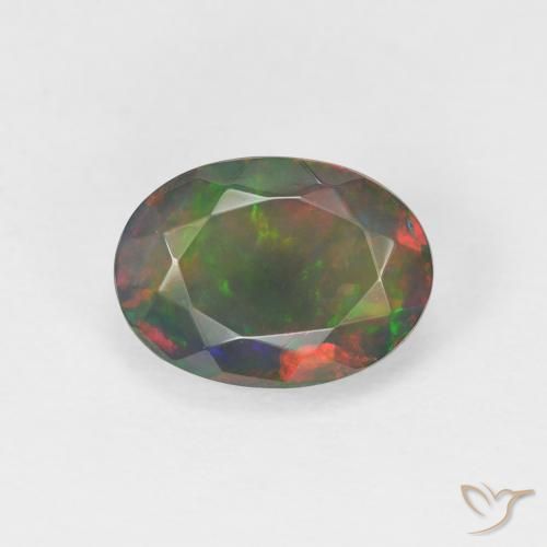 Opale Multicolore naturale da 1.65 ct, Ovale, Traslucido