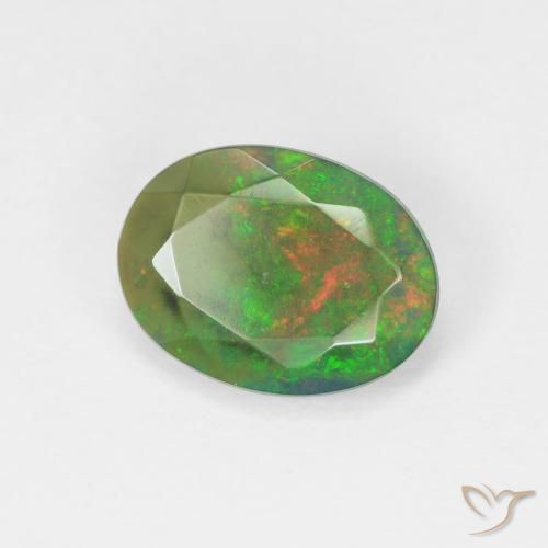 Opale Multicolore naturale da 1.60 ct, Ovale, Traslucido