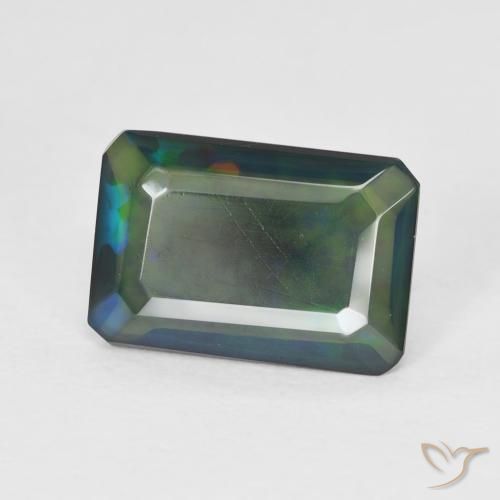 Opale Multicolore naturale da 1.70 ct, Ottagonale / Taglio smeraldo, Traslucido