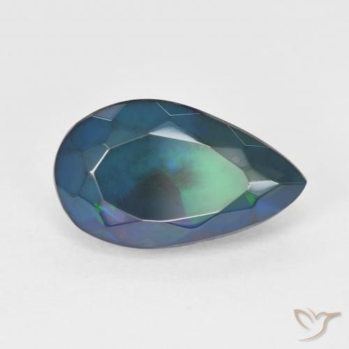 Opale Multicolore naturale da 2.34 ct, Forma a pera, Traslucido